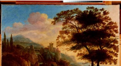 Glezna Klinšaina ainava pēc restaurācijas